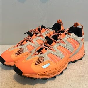 Orange and Gray Athletic Sneakers